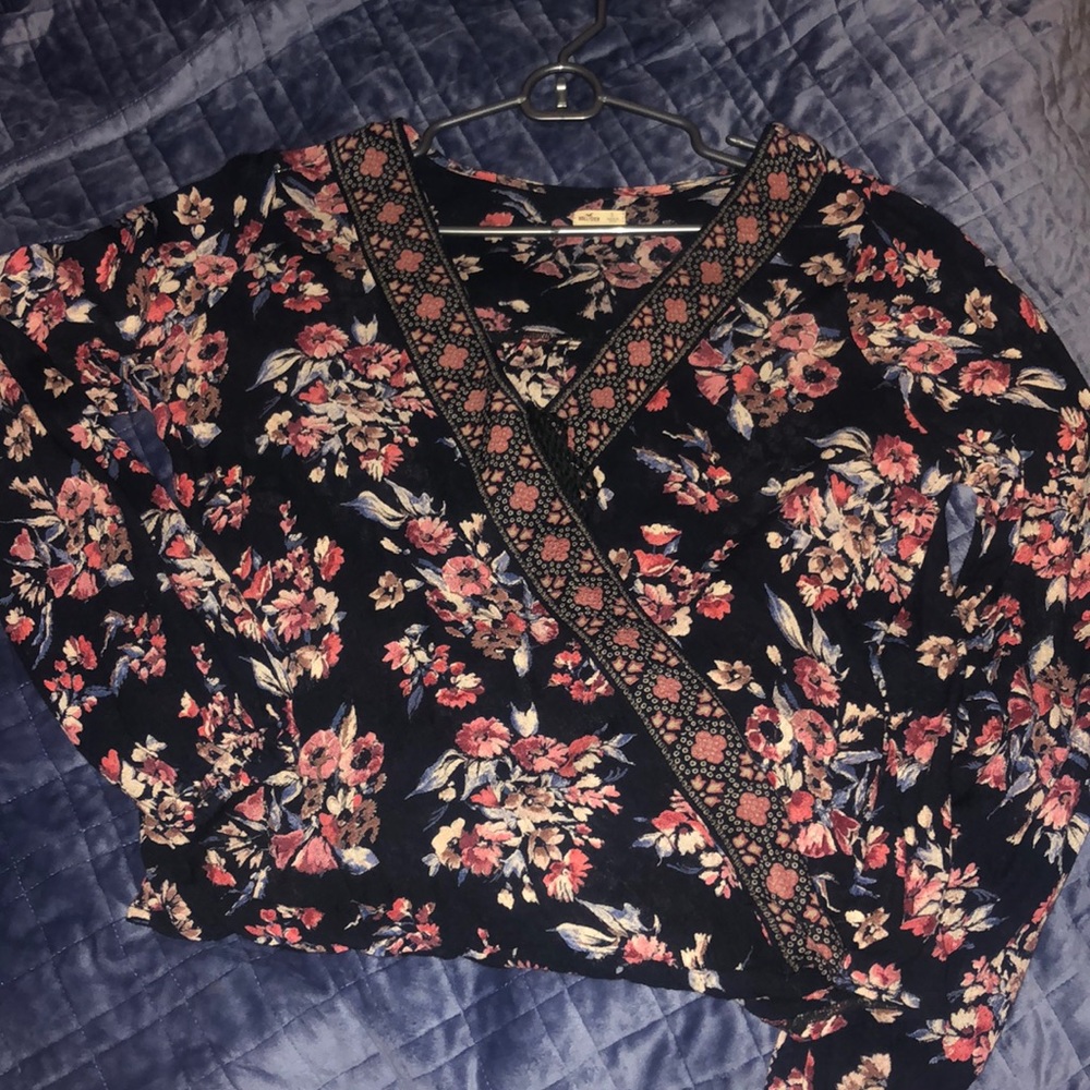 Hollister surplice wrap top